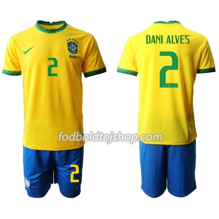 Brasilien Dani Alves 2 Børn Hjemme Fodboldsæt 2020 S/S (+ Korte bukser)